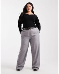 ASOS - Asos Design Curve Knitted Structured V Neck Top - Lyst