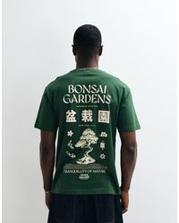 Only & Sons - Relaxed Fit T-shirt With Bonsai Gardens Back Print - Lyst