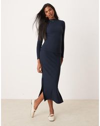 Vila - Top A Maniche Lunghe Con Scollo A Imbuto - Lyst