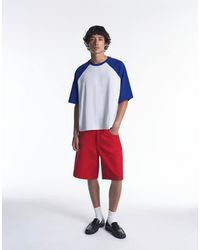 Pull&Bear - Stwd Raglan Sleeve T-shirt - Lyst