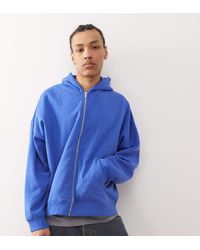 Collusion - Felpa Con Cappuccio Squadrata Con Zip - Lyst