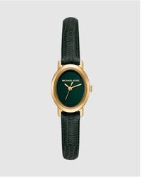 Michael Kors - Maude Three-Hand Leather Watch - Lyst