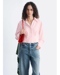 & Other Stories - Pure Cotton Shirt With Waist Cinch Detail - Lyst