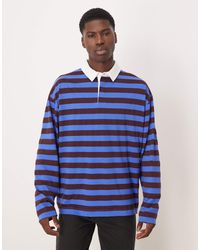 ASOS - Heavyweight Oversized Long Sleeve Rugby Polo - Lyst