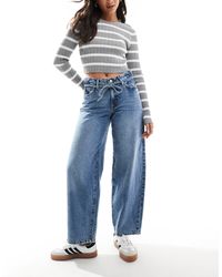 ONLY - Gianna - jean coupe ample à taille mi-haute - moyen - Lyst