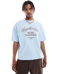 Pull&Bear - Synthesizer Back Graphic T-shirt - Lyst