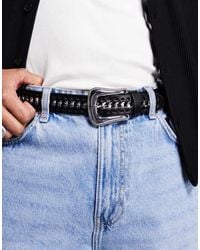 ASOS - Western Belt With Chain Detail - Lyst