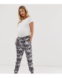 New Look Printed jogger In Green Pattern