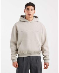 ASOS - Relaxed Boxy Hoodie With Text Print - Lyst