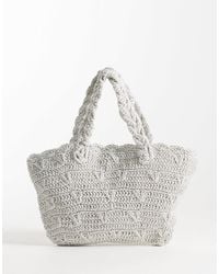 Mango - – teen – handtasche aus strick - Lyst