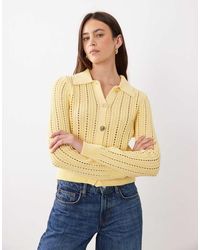 ASOS - Knitted Cardigan With Gold Buttons - Lyst
