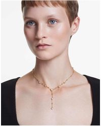 Swarovski - Imber Y Necklace, Round Cut, -Tone Plated - Lyst