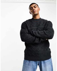 Only & Sons - Gebreide Trui Met Ronde Hals En Textuur - Lyst