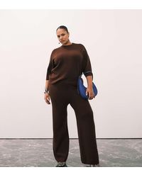 ASOS - Asos Design Curve Knitted Compact Trouser Co-ord - Lyst