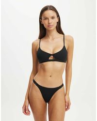 Cotton On - Branded Cotton Knot Front Bralette - Lyst