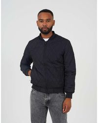 Brave Soul - Diamond Quilted Bomber Jacket - Lyst