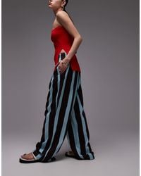 TOPSHOP - Linen Blend Balloon Pants - Lyst