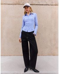 Bershka - Tailored Shirt With Flared Sleeves - Lyst