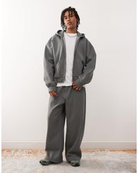 Weekday - Co-ord Oversized Wide Leg joggers With Exposed Seam Detail - Lyst
