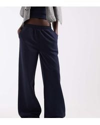 ASOS - Asos Design Tall Wide Leg Brushback jogger - Lyst