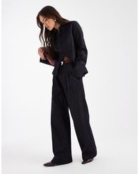 French Connection - Wide Leg Denim Jeans Co-ord - Lyst