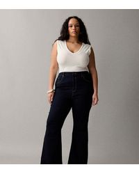 ASOS - Asos Design Curve Sculpting Super Stretch Flare Jeans - Lyst