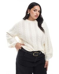 ONLY - Cable Knit Jumper - Lyst