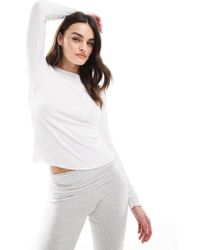 JJXX - Long Sleeve T-shirt With Lettuce Hem - Lyst