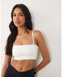4505 - Active Licht Ondersteunende Bandeau Sport-Bh Met Afneembare Bandjes - Lyst