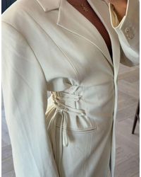 NA-KD - Fitted Lacing Blazer - Lyst