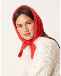 ASOS - Knitted Small Triangle Scarf - Lyst