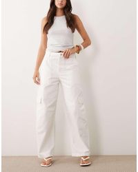 Mango - Papaya 100% Cotton Utility Jean - Lyst