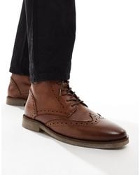 ASOS - Lace Up Brogue Boots - Lyst