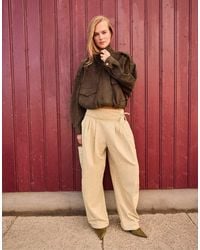 Stradivarius - Oversize Faux Suede Jacket - Lyst