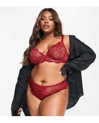 ASOS - Asos Design Curve Sienna Lace Underwired Plunge Bra - Lyst