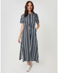 Threadbare - Crew Neck Jersey Midi Dress With Patch Pockets - Lyst