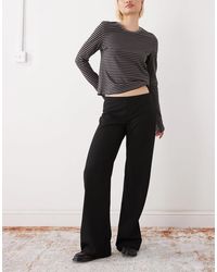 Weekday - Flared Suiting Pants With Side Zip - Lyst