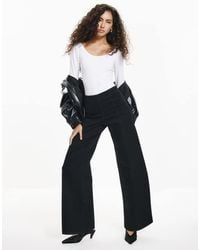 River Island - Pull-On Sculpt Palazzo Jeans - Lyst