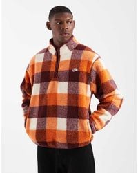 Nike - Club Half Zip Fleece - Lyst