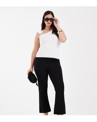 Vero Moda - Sculpting Stretch High Waist Pleat Front Flare Trouser - Lyst