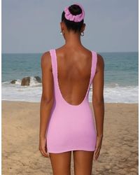 Moda Minx - Scrunch Low Back Mini Dress - Lyst