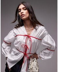 Résumé - Resume Detail Tie Up Oversized Blouse - Lyst