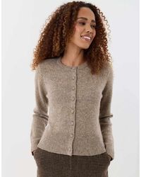 Threadbare - Knitted Cardigan With Shoulder Pads - Lyst