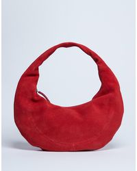 TOPSHOP - – cian – u-förmige handtasche aus echtem wildleder - Lyst