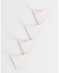 Cotton On - 4 Pack Lace Thong Set - Lyst