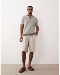 ASOS - Tailored Linen Rich Oversized Bermuda Shorts - Lyst