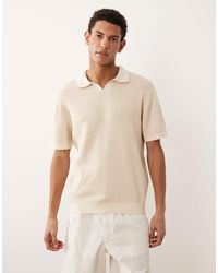 Jack & Jones - Premium Split Neck Knitted Top - Lyst