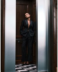 ASOS - Tailored Occasion Straight Leg Trousers With Tux Side Panel - Lyst