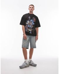 TOPMAN - X Ashmolean Extreme Oversized Fit T-Shirt With Floral Print - Lyst