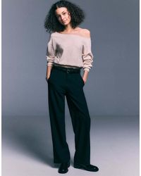 Stradivarius - Boat Neck Knit Sweater - Lyst